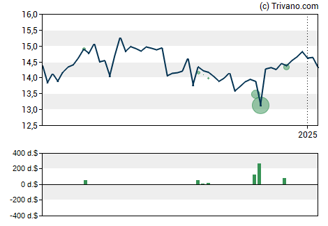 Grafiek Trinity Capital Inc